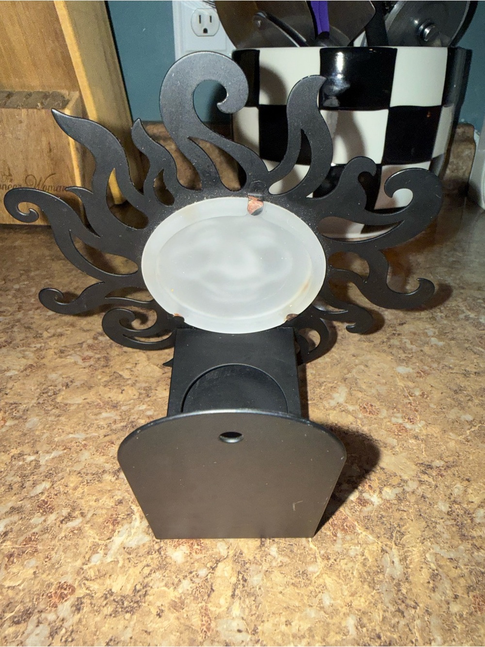 Vintage 90s Partylite “Sunbeam” hanging sun face tea light candle holder - Picture 3 of 8